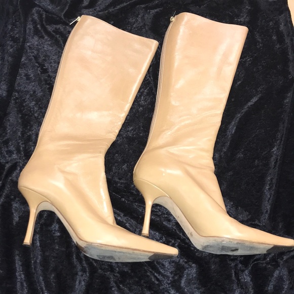 Jimmy Choo Shoes - Jimmy Choo Knee High Tan Boots Size 39.5